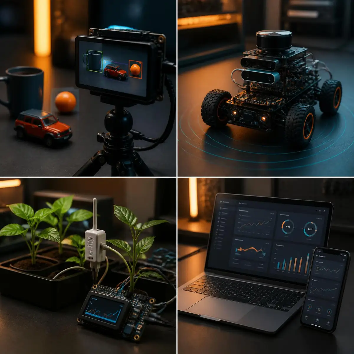 AI vision, robotics, smart agriculture and application project concepts